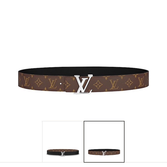 Louis Vuitton Accessories Lv Initialies Monogram Reversible Belt